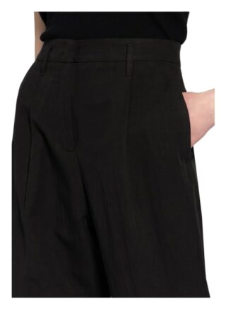 Dorothee Schumacher Hose mit Leinen, Schwarz
