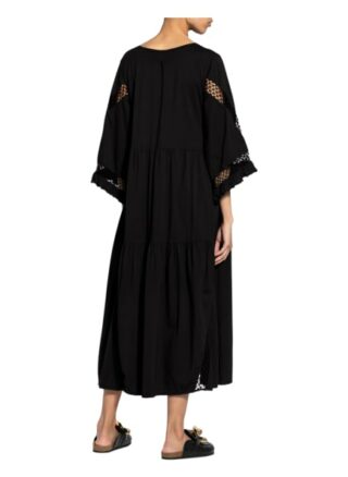 Dorothee Schumacher Kleid mit Lochspitze, Schwarz