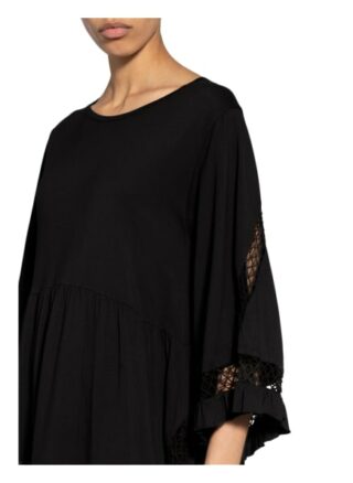 Dorothee Schumacher Kleid mit Lochspitze, Schwarz