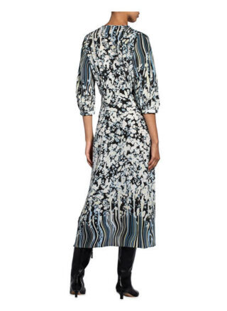 Dorothee Schumacher Seidenkleid Blooming Love, Schwarz