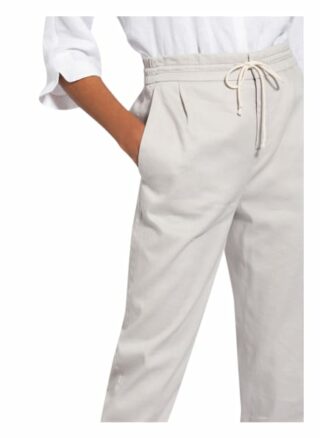 Drykorn 7/8-Hose Level mit Leinen, Grau