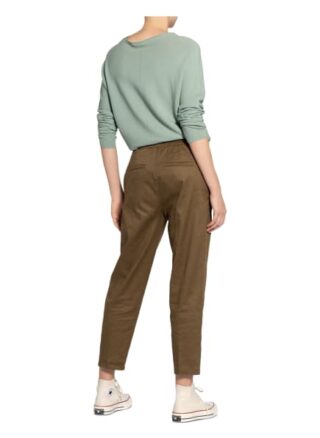 Drykorn 7/8-Hose Level mit Leinen, Grün