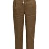 Drykorn 7/8-Hose Level mit Leinen, Grün