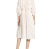 Drykorn Kleid Joyee mit 3/4-Arm, Weiß