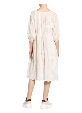 Drykorn Kleid Joyee mit 3/4-Arm, Weiß