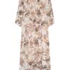 Drykorn Kleid Joyee mit 3/4-Arm, Weiß