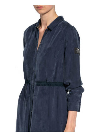 Ecoalf Hemdblusenkleid Murren, Blau