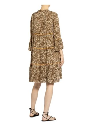 Emily Kleid mit 3/4-Arm, Beige
