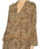 Emily Kleid mit 3/4-Arm, Beige