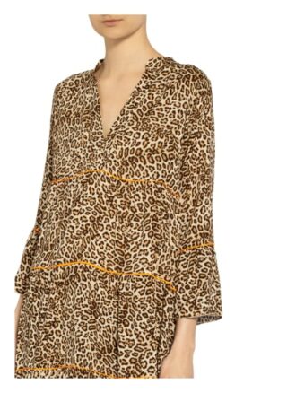 Emily Kleid mit 3/4-Arm, Beige