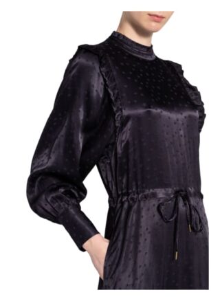Essentiel Antwerp Jacquard-Kleid Zanel, Schwarz