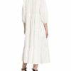 Essentiel Antwerp Kleid mit 3/4-Arm, Weiß