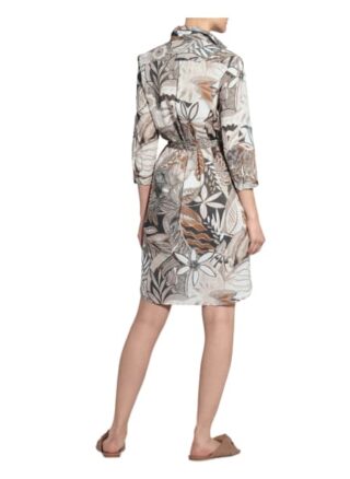 Eterna Hemdblusenkleid mit 3/4-Arm, Braun