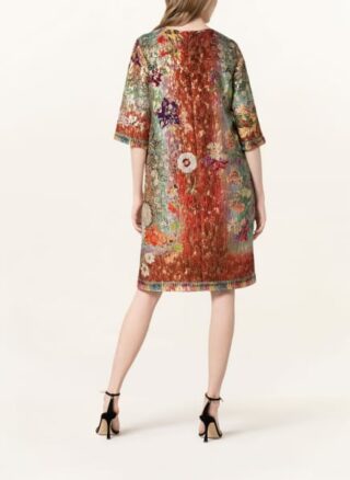 Etro Jacquard-Kleid mit Seide und 3/4-Arm, Rot