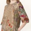Etro Jacquard-Kleid mit Seide und 3/4-Arm, Rot
