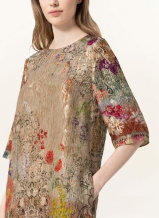 Etro Jacquard-Kleid mit Seide und 3/4-Arm, Rot