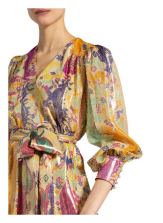 Etro Kleid Ischia mit Seide, Gelb