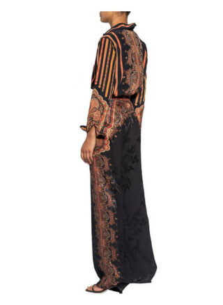 Etro Marlenehose mit Seide, Blau