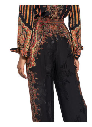 Etro Marlenehose mit Seide, Blau