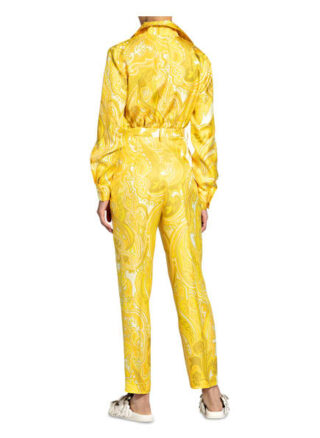 Etro Seidenhose, Gelb