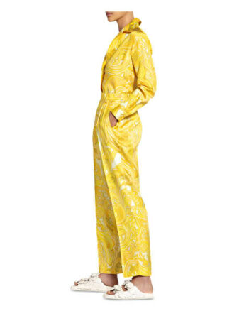 Etro Seidenhose, Gelb