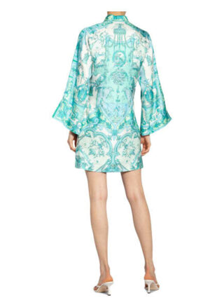 Etro Seidenkleid, Blau