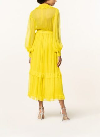 Etro Seidenkleid Chio, Gelb