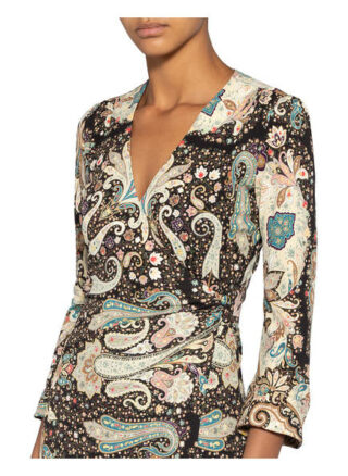 Etro Wickelkleid, Schwarz