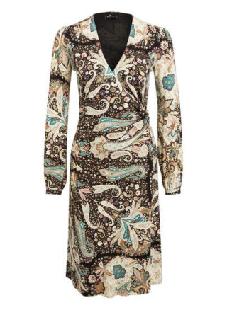 Etro Wickelkleid, Schwarz