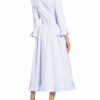 Eva Mann Kleid Lisbeth Winston mit 3/4-Arm, Blau