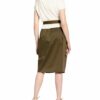 Ffc Kleid im Materialmix, Beige