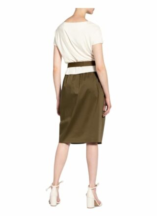 Ffc Kleid im Materialmix, Beige