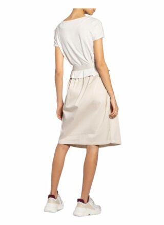 Ffc Kleid im Materialmix, Beige