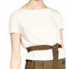 Ffc Kleid im Materialmix, Beige