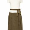 Ffc Kleid im Materialmix, Beige