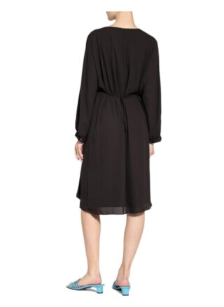 Filippa K Wickelkleid Willa, Schwarz