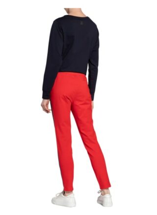 Fire+Ice Sweatpants Thea mit Galonstreifen, Rot