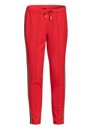 Fire+Ice Sweatpants Thea mit Galonstreifen, Rot