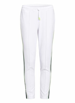 Fire+Ice Sweatpants Thea mit Galonstreifen, Weiß