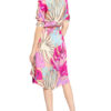 Floer Hemdblusenkleid mit 3/4-Arm, Pink