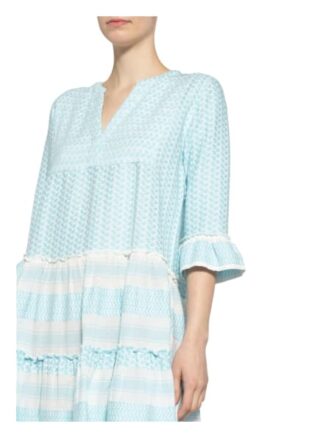 Flowers For Friends Kleid mit 3/4-Arm, Blau