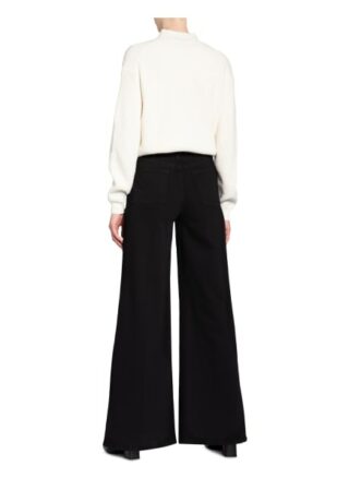 Frame Denim Jeans-Marlenehose Le Palazzo, Schwarz