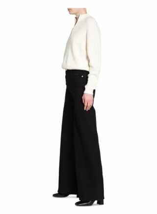 Frame Denim Jeans-Marlenehose Le Palazzo, Schwarz
