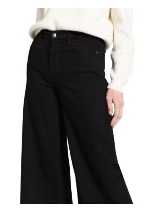 Frame Denim Jeans-Marlenehose Le Palazzo, Schwarz