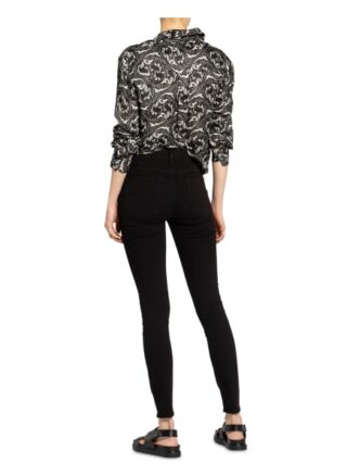 Frame Denim Skinny Jeans Le High Skinny, Schwarz