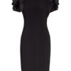 Frank Lyman Jerseykleid, Schwarz