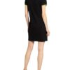 Fred Perry Piqué-Polokleid, Schwarz