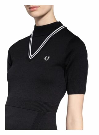 Fred Perry Strickkleid, Schwarz