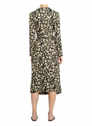 Freebird Hemdblusenkleid Vikas Midi mit Glitzergarn, Schwarz
