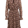 Freebird Kleid Defne mit Glitzergarn, Braun